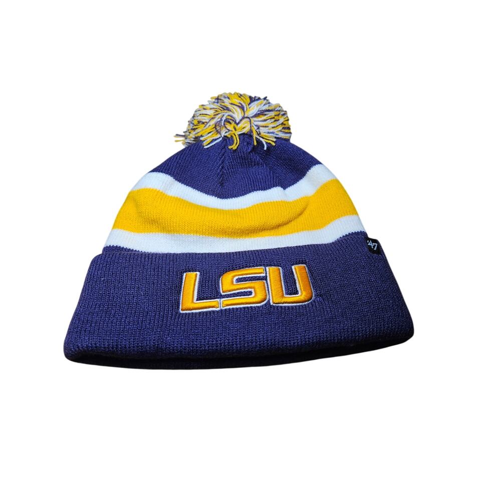 47 Brand LSU Breakaway Knit Beanie Purple OSFM